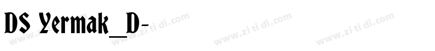 DS Yermak_D字体转换
